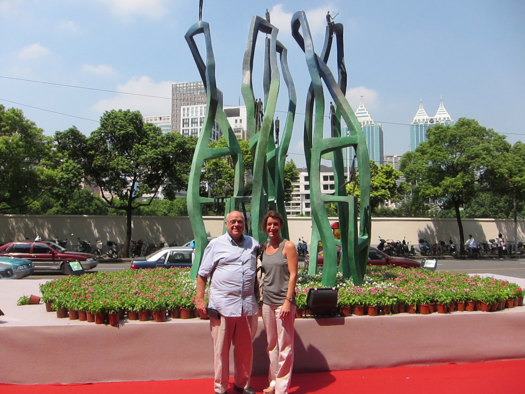 Jing’An Sculpture Park Project for French sculptor Val - Valérie Goutard - in Shanghai with Sculptureval