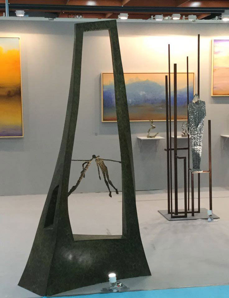 La sculpteure française Val - Valérie Goutard - avec Philippe Staib Gallery à Art Taipei avec Sculptureval