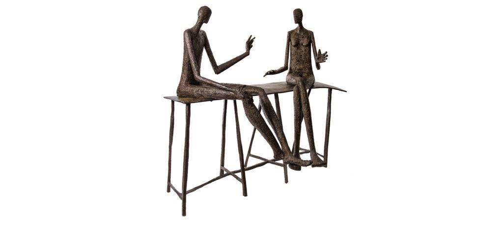 Conversation au parc II de la sculpteure française Val – Valérie Goutard – avec Sculptureval