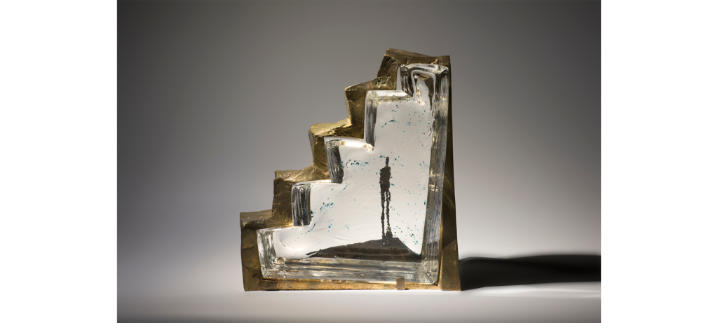 Illusion by French sculptor Val - Valérie Goutard - with Sculptureval & Murano glass masters