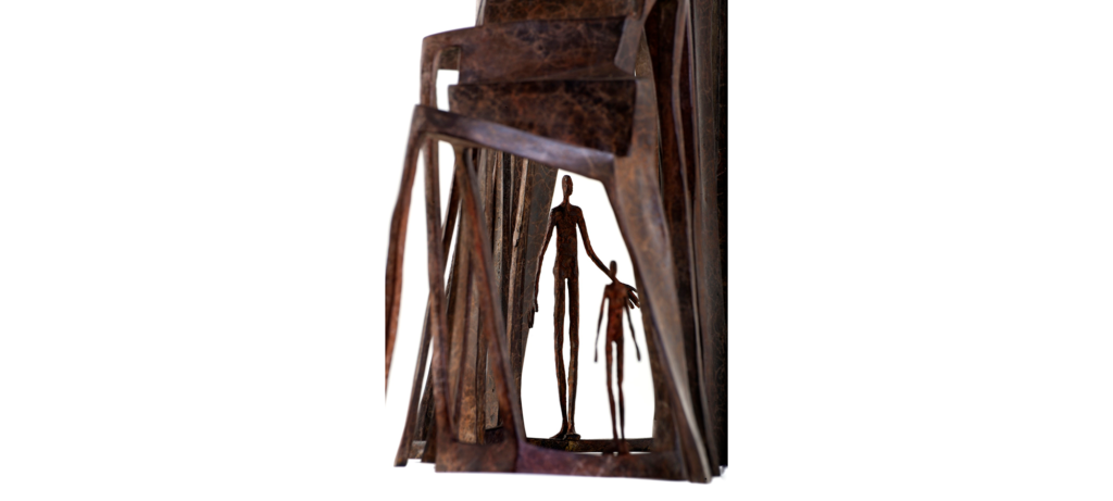 Introspection by French sculptor Val - Valérie Goutard - with Sculptureval