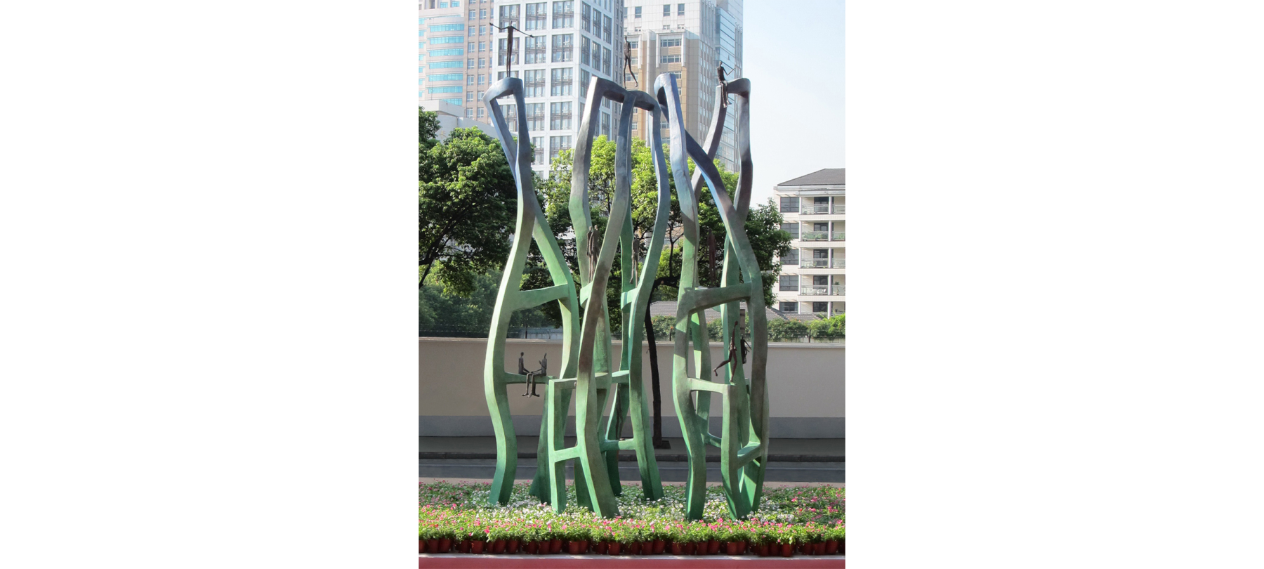 Jing’An Sculpture Park Project pour la sculpteure française Val - Valérie Goutard - à Shanghai avec Sculptureval