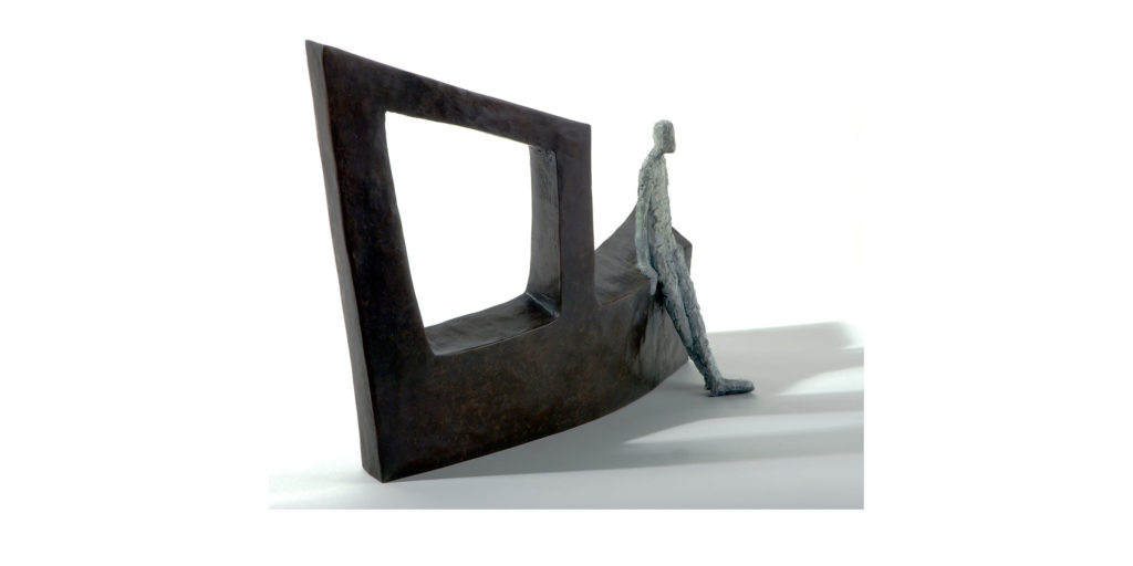 Waiting de la sculpteure française Val – Valérie Goutard – avec Sculptureval